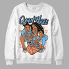 Dunk Low Futura University Blue DopeSkill Sweatshirt Queen Of Hustle Graphic Streetwear - White