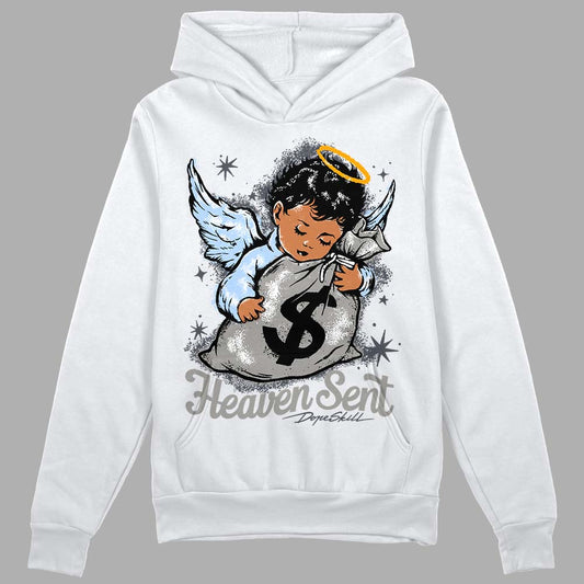 Jordan 11 Cool Grey DopeSkill Hoodie Sweatshirt Heaven Sent Graphic Streetwear - White