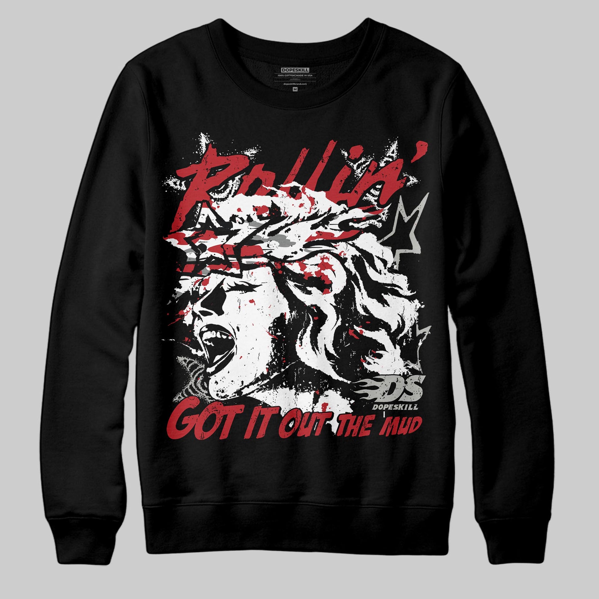 Jordan 8 Retro Bugs Bunny (2025) DopeSkill Sweatshirt Got It Out The Mud Graphic Streetwear - black