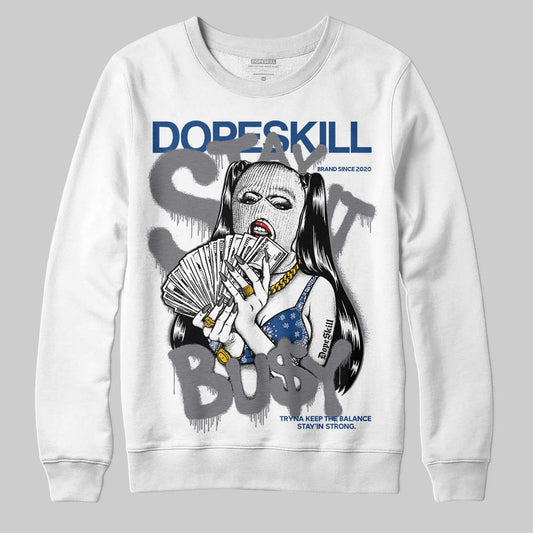Jordan 9 Retro 'Flint Grey' 2026 DopeSkill Sweatshirt Stay It Busy Graphic Streetwear - White