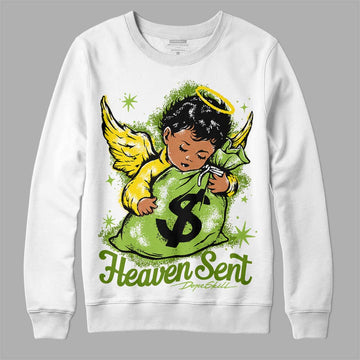 Dunk Low 'Chlorophyll' DopeSkill Sweatshirt Heaven Sent Graphic Streetwear - White