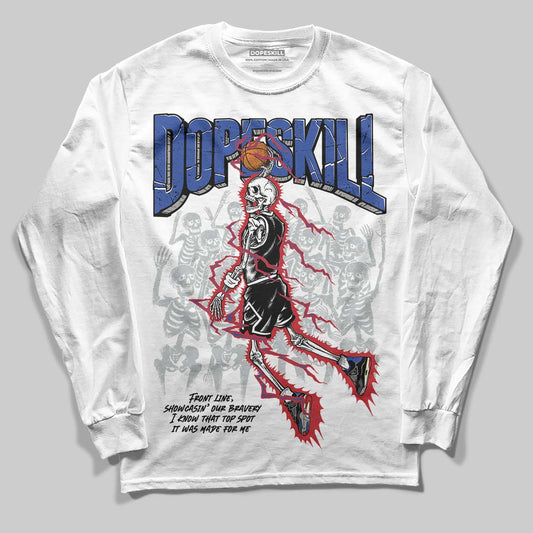 Jordan 4 “Rare Air” DopeSkill Long Sleeve T-Shirt Thunder Dunk Graphic Streetwear - White