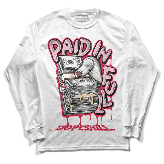 Dunk Low PRM Bacon DopeSkill Long Sleeve T-Shirt Paid In Full Graphic Streetwear - White