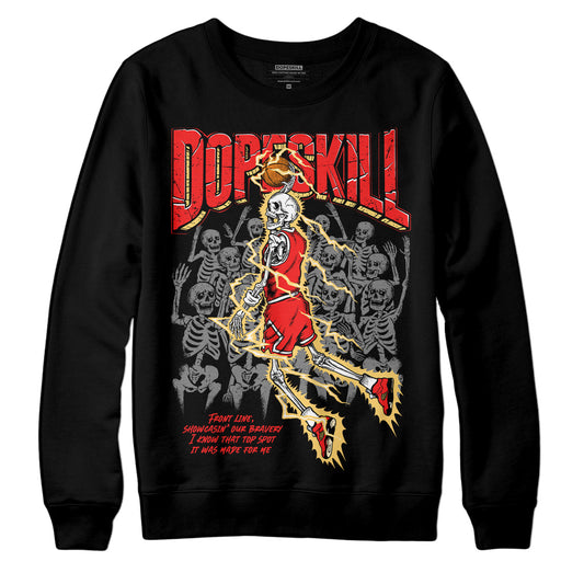 Jordan 5 "Dunk On Mars" DopeSkill Sweatshirt Thunder Dunk Graphic Streetwear - Black