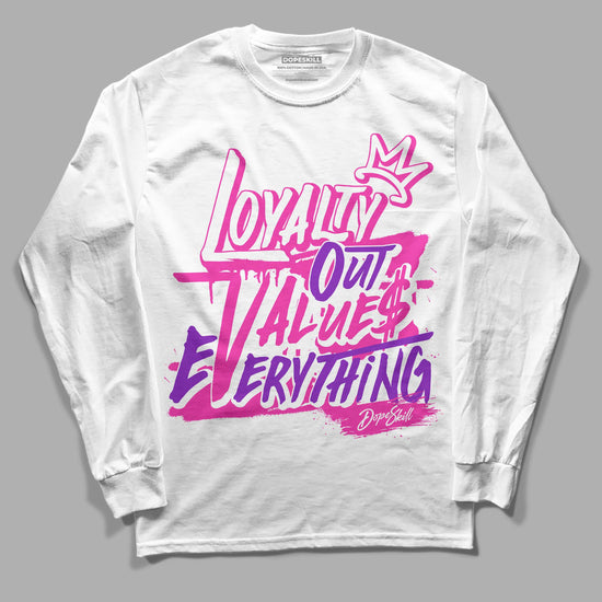 Pink Sneakers DopeSkill Long Sleeve T-Shirt LOVE Graphic Streetwear - White