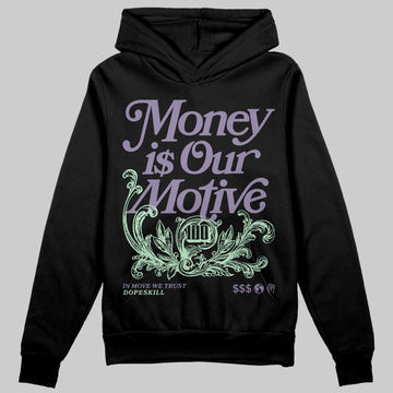 Jordan 1 Retro Low OG Zion Williamson Voodoo Alternate DopeSkill Hoodie Sweatshirt Money Is Our Motive Typo Graphic Streetwear - Black