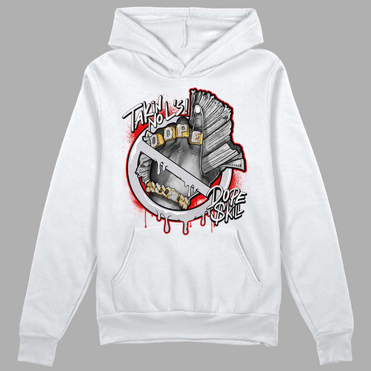 Jordan 2 Retro "Black Cement" DopeSkill Hoodie Sweatshirt Takin No L's Graphic Streetwear - White