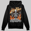 Orange, Black and White Sneakers DopeSkill Hoodie Laid Back Graphic Streetwear - black