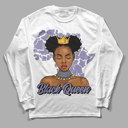 Jordan 5 Retro Low Indigo Haze DopeSkill Long Sleeve T-Shirt Black Queen Graphic Streetwear - White