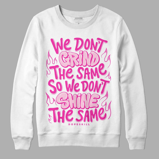 Pink Sneakers DopeSkill Sweatshirt Grind Shine Graphic Streetwear - White