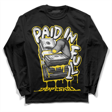 Jordan 11 Low 'Yellow Snakeskin' DopeSkill Long Sleeve T-Shirt Paid In Full Graphic  Streetwear  - Black 