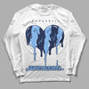 Jordan 5 Midnight Navy DopeSkill Long Sleeve T-Shirt Juneteenth Heart Graphic Streetwear