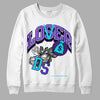 Jordan 6 "Aqua" DopeSkill Sweatshirt Loser Lover Graphic Streetwear - White 