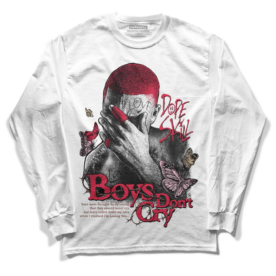 Dunk Low PRM Bacon DopeSkill Long Sleeve T-Shirt Boys Don't Cry Graphic Streetwear - White