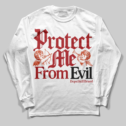Nigel Sylvester x Air Jordan 4 ‘Brick by Brick’ DopeSkill Long Sleeve T-Shirt Protect Me From Evil Graphic Streetwear - White
