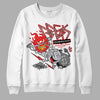 Grey Sneakers DopeSkill Sweatshirt Break Through Graphic Streetwear - White