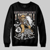 Jordan 5 “Earth/Metallic Gold” DopeSkill Sweatshirt Threat Graphic Streetwear - Black