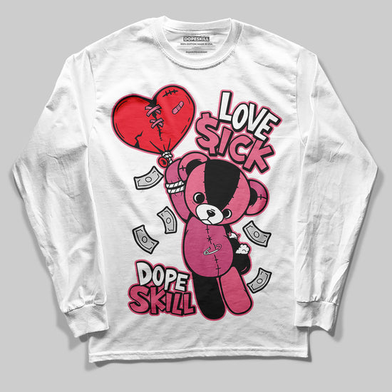 Diesel Pink S - Serendipity Pro-X1 Trainers DopeSkill Long Sleeve T-Shirt Love Sick Graphic Streetwear - White 