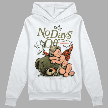 Olive Sneakers DopeSkill Hoodie Sweatshirt New No Days Off Graphic Streetwear - White