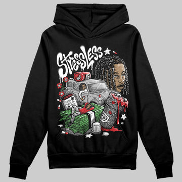 Jordan 3 OG “Black Cement” DopeSkill Hoodie Sweatshirt Stressless Graphic Streetwear - Black