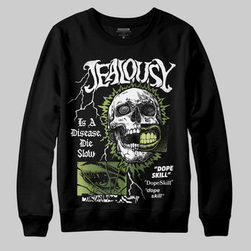 Foamposite Pro 'Pine Green' DopeSkill Sweatshirt Jealousy Graphic Streetwear - Black