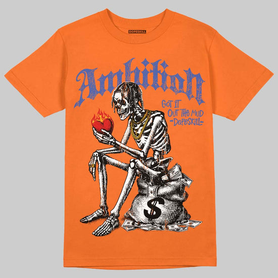 Orange, Black and White Sneakers DopeSkill T-Shirt Ambition Graphic Streetwear - Orange