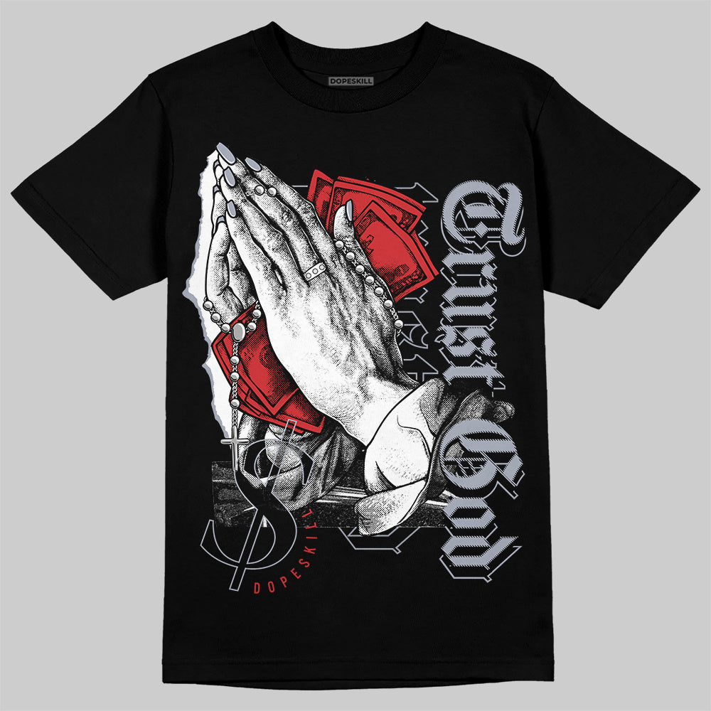 Jordan 4 “Bred Reimagined” DopeSkill T-Shirt Trust God Graphic Streetwear - White