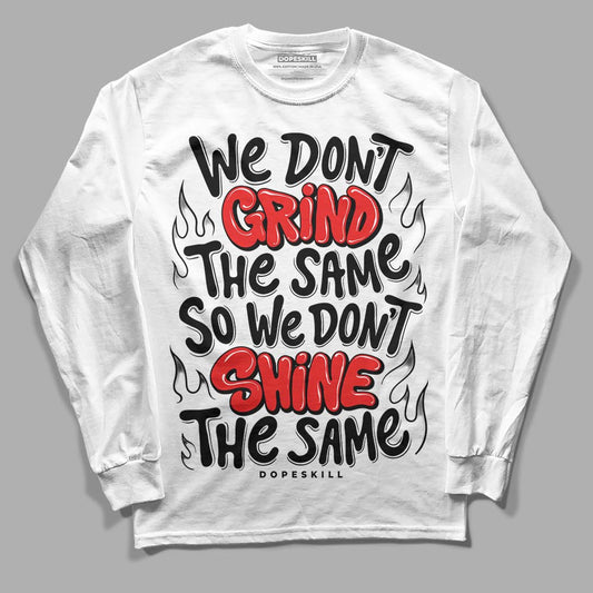 Jordan Spizike Low Bred DopeSkill Long Sleeve T-Shirt Grind Shine Graphic Streetwear - White 