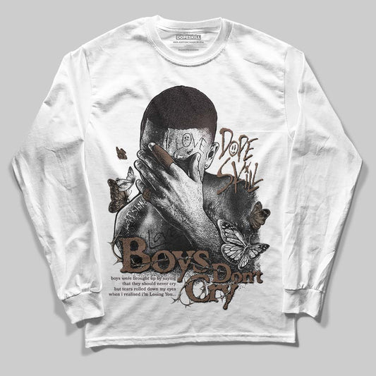 SoleFly x Air Jordan 12 Retro SP 'Cafecito/Baroque Brown' DopeSkill Long Sleeve T-Shirt Boys Don't Cry Graphic Streetwear - White