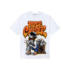 Orange, Black and White Sneakers DopeSkill T-Shirt Paper Chaser Boy Graphic Streetwear - White