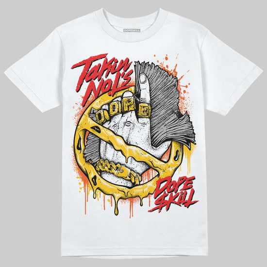 Yellow Sneakers DopeSkill T-Shirt Takin No L's Graphic Streetwear - White