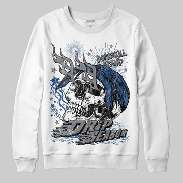 Jordan 9 Retro 'Flint Grey' 2026 DopeSkill Sweatshirt Drip Season Graphic Streetwear - White