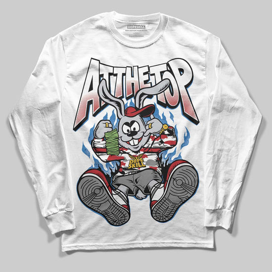 Jordan 8 Retro Bugs Bunny (2025) DopeSkill Long Sleeve T-Shirt At The Top Graphic Streetwear - WHite 