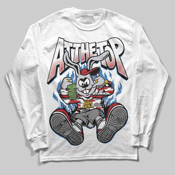 Jordan 8 Retro Bugs Bunny (2025) DopeSkill Long Sleeve T-Shirt At The Top Graphic Streetwear - WHite 