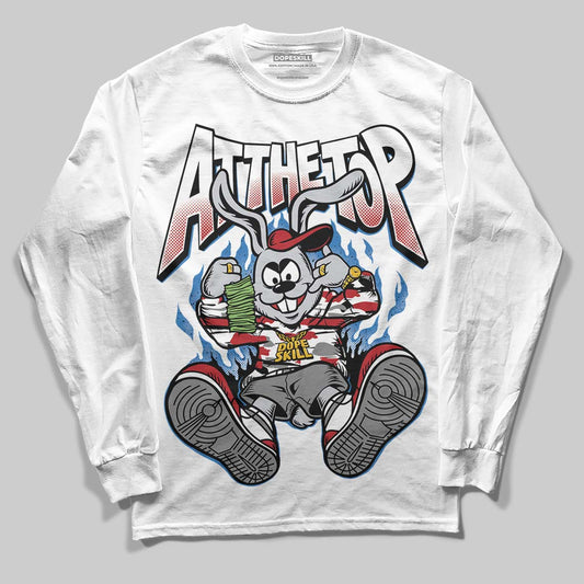 Jordan 8 Retro Bugs Bunny (2025) DopeSkill Long Sleeve T-Shirt At The Top Graphic Streetwear - WHite 