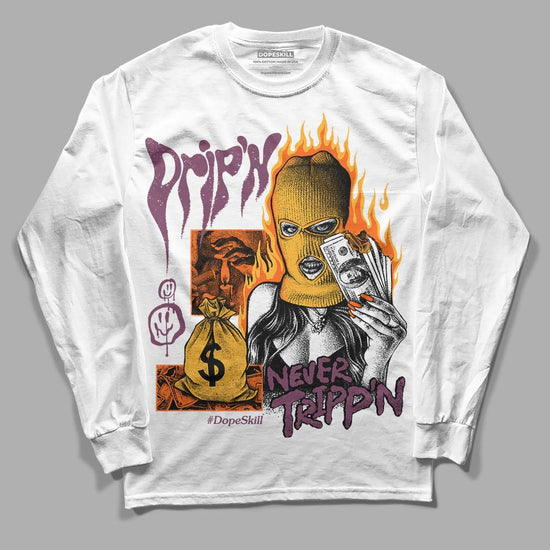 Jordan 1 Retro High OG Brotherhood DopeSkill Long Sleeve T-Shirt Drip'n Never Tripp'n Graphic Streetwear - White