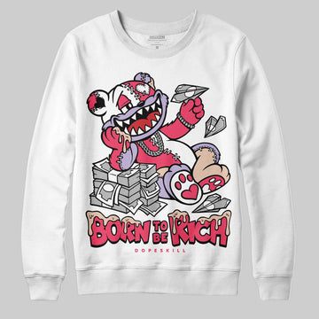 Jordan 5 Low “Peanut Butter Jelly” DopeSkill Sweatshirt Born To Be Rich Graphic Streetwear - White