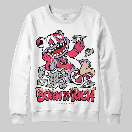 Jordan 5 Low “Peanut Butter Jelly” DopeSkill Sweatshirt Born To Be Rich Graphic Streetwear - White