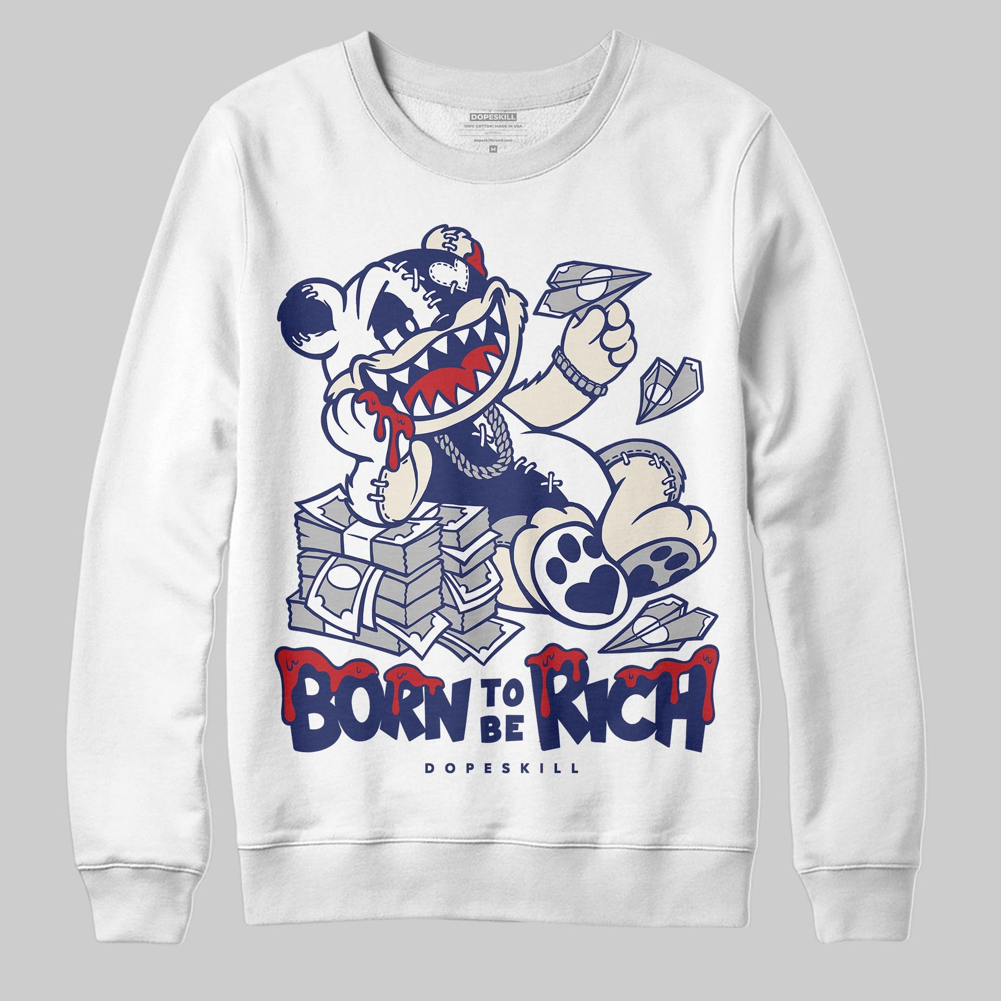Jordan 11 “Rare Air” DopeSkill Sweatshirt Born To Be Rich Graphic Streetwear 