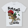 Jordan 4 Retro “Pizza” DopeSkill Toddler Kids T-shirt Fear Fuels The Hustle Graphic Streetwear - White