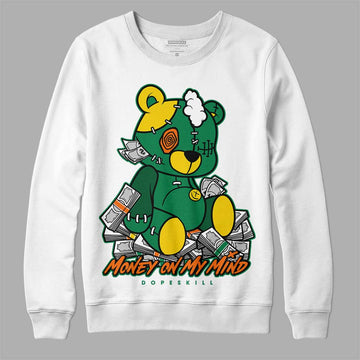 Green Sneakers DopeSkill Sweatshirt MOMM Bear Graphic Streetwear - White 