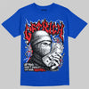 Jordan 12 “Blueberry” DopeSkill Royal T-shirt New Get Rich Graphic Streetwear