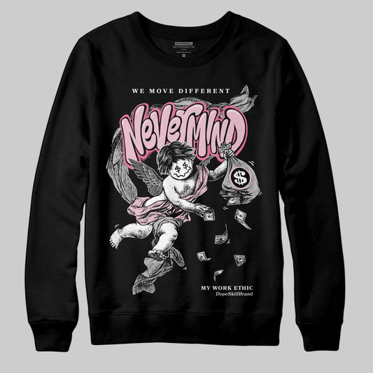 Jordan 5 OG “35th Anniversary” DopeSkill Sweatshirt Nevermind Graphic Streetwear - Black