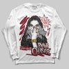 Jordan 4 “Sierra Red" DopeSkill Long Sleeve T-Shirt NPC Graphic Streetwear - White