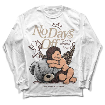 Jordan 1 High OG “Latte” DopeSkill Long Sleeve T-Shirt New No Days Off Graphic Streetwear - White