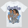 Jordan 6 UNC DopeSkill T-Shirt Queen Of Hustle Graphic Streetwear - White
