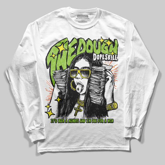 Neon Green Sneakers DopeSkill Long Sleeve T-Shirt The Dough Graphic Streetwear - White