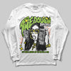 Neon Green Sneakers DopeSkill Long Sleeve T-Shirt The Dough Graphic Streetwear - White