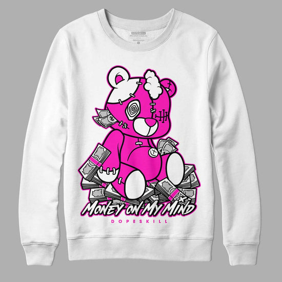 Dunk Low GS “Active Fuchsia” DopeSkill Sweatshirt MOMM Bear Graphic Streetwear - White