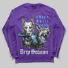 PURPLE Sneakers DopeSkill Long Sleeve T-Shirt New Drip Season Graphic Streetwear  - Purple